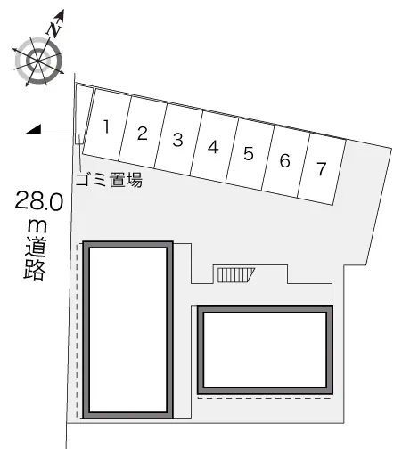 ★手数料０円★野田市鶴奉　月極駐車場（LP）